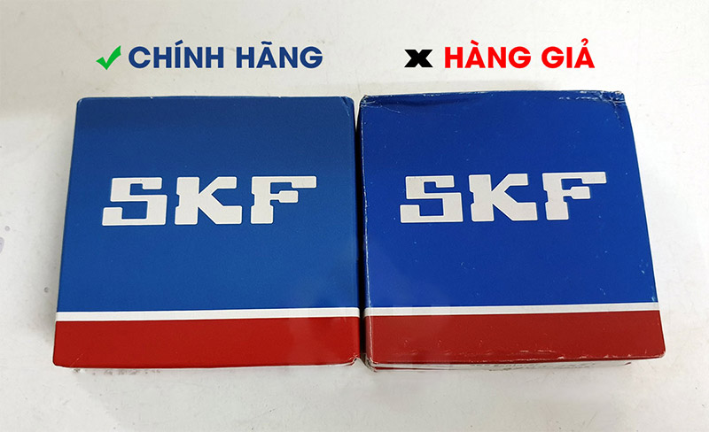 Nhận biết bạc đạn SKF giả bằng bao bì