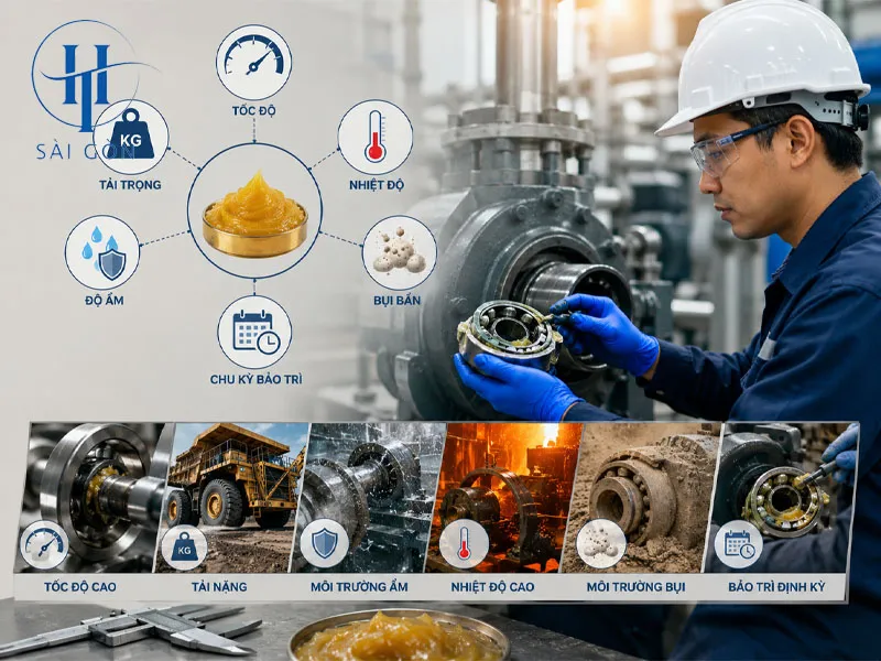 Cách lựa chọn mỡ bôi trơn theo công thức phù hợp Cách lựa chọn mỡ bôi trơn theo công thức phù hợp