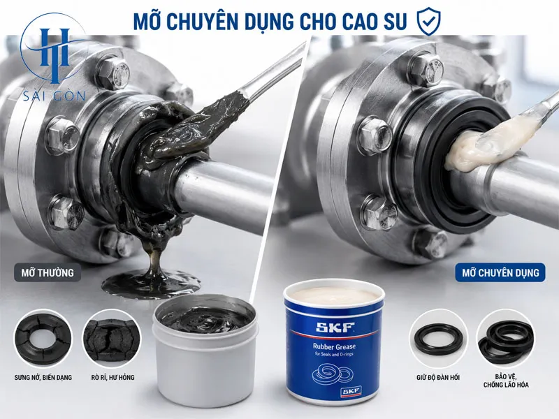 Lý do không nên dùng mỡ dầu mỏ thông thường cho cao su Lý do không nên dùng mỡ dầu mỏ thông thường cho cao su