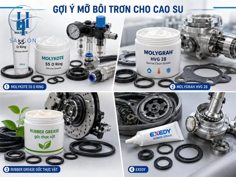 Một số loại mỡ bôi trơn cao su phổ biến Một số loại mỡ bôi trơn cao su phổ biến