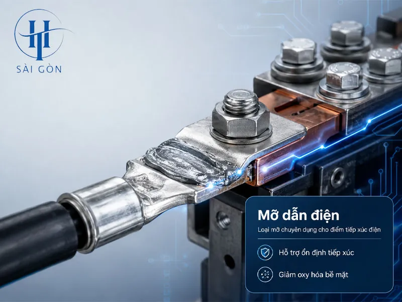 Mỡ dẫn điện là loại mỡ chuyên dụng Mỡ dẫn điện là loại mỡ chuyên dụng