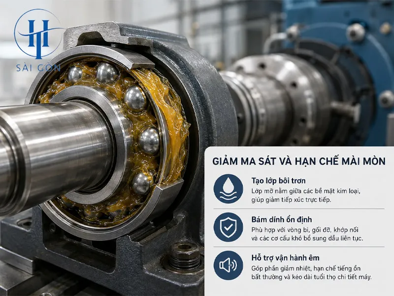 Giảm ma sát và hạn chế mài mòn chi tiết máy Giảm ma sát và hạn chế mài mòn chi tiết máy