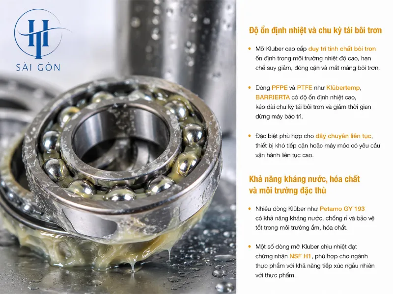 Khả năng kháng nước, hóa chất và môi trường đặc thù