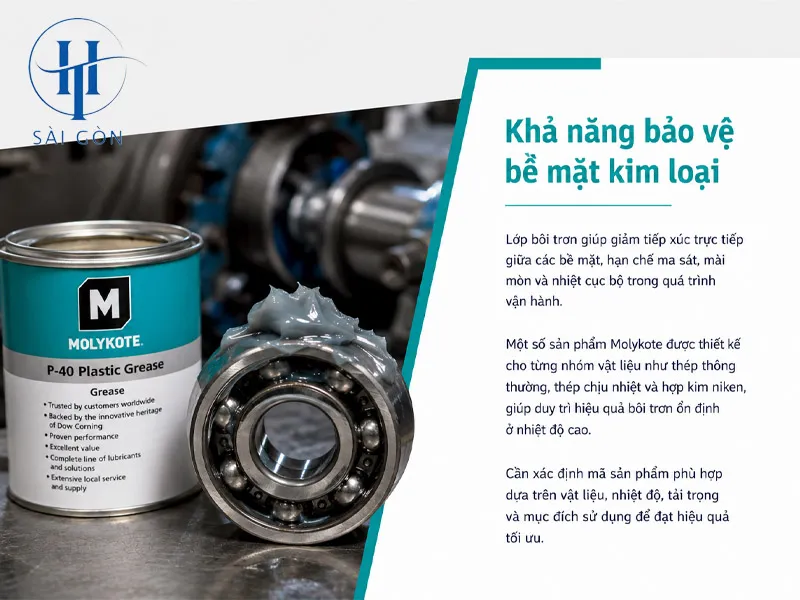Khả năng bảo vệ bề mặt kim loại