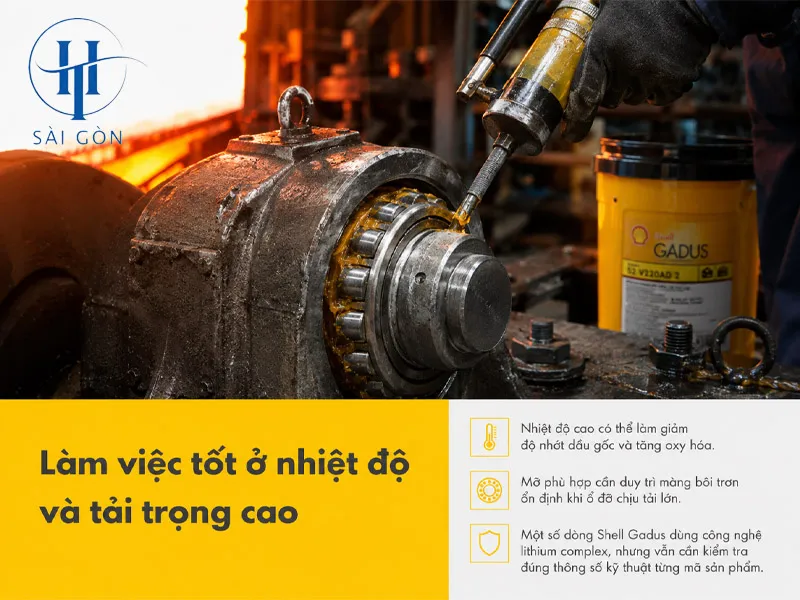Khả năng làm việc trong môi trường nhiệt độ và tải trọng cao