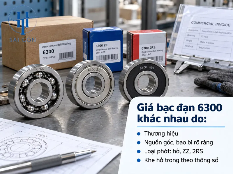 Các yếu tố khiến giá bạc đạn 6300 khác nhau