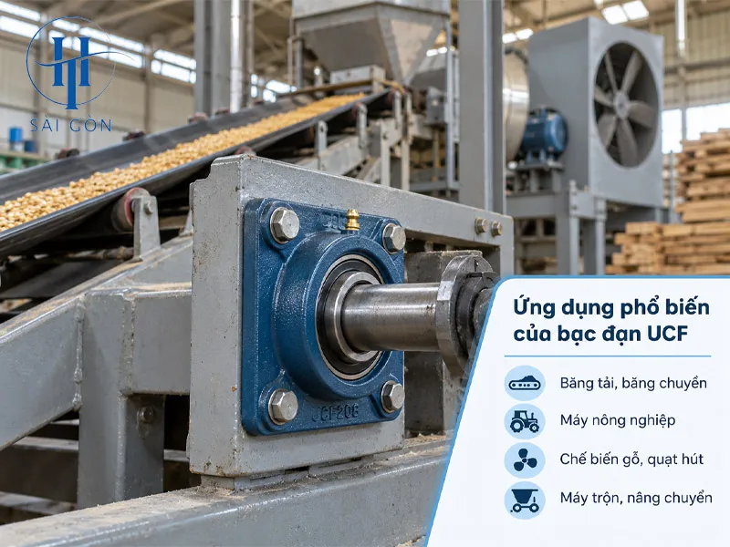 Ứng dụng và cách lựa chọn bạc đạn UCF phù hợp