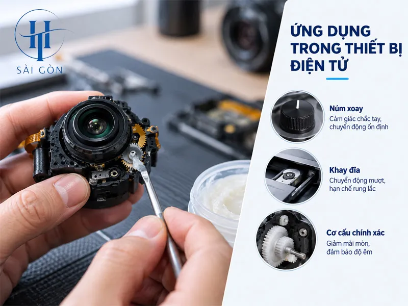 Ứng dụng trong thiết bị điện tử và cơ cấu chính xác