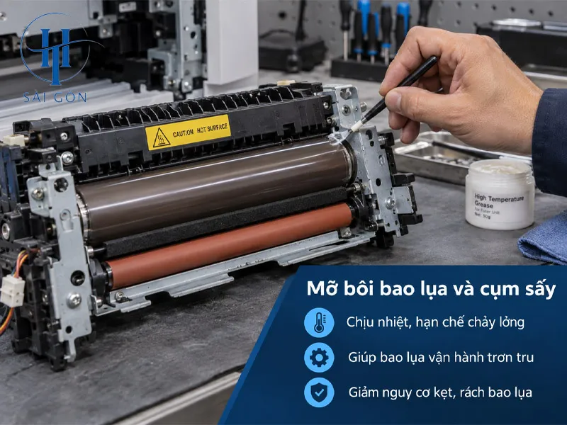 Các loại mỡ bôi trơn máy in theo từng bộ phận Các loại mỡ bôi trơn máy in theo từng bộ phận